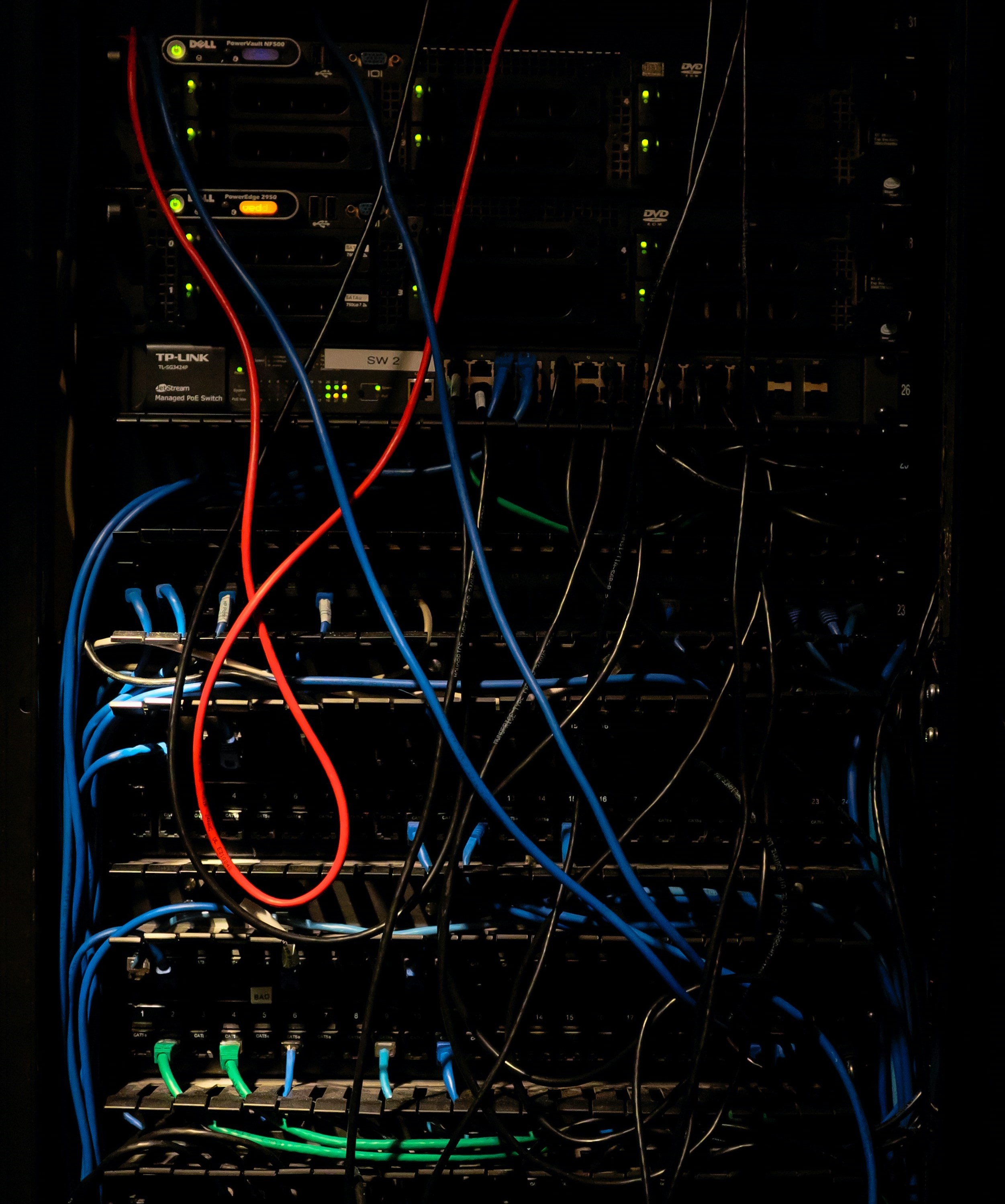 KEA Digital Solutions server room for web hosting and cybersecurity